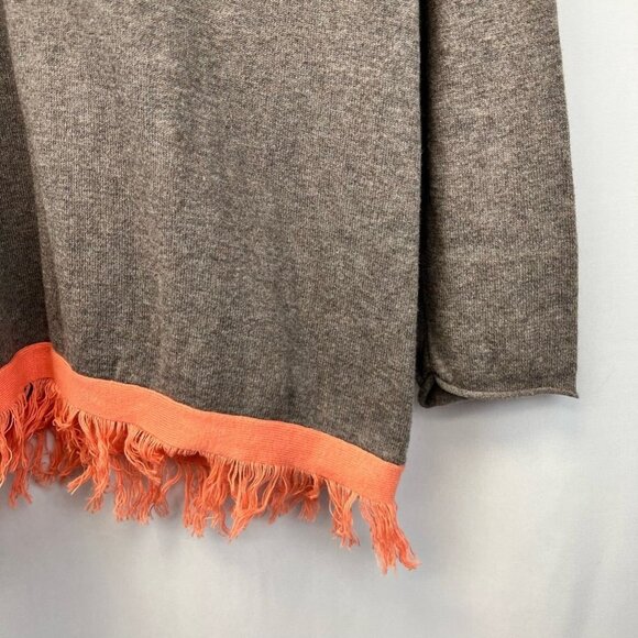 Fresh Produce Womens Tunic Sweater Brown Coral Heathered Long Sleeve V Neck S/M - Picture 8 of 11